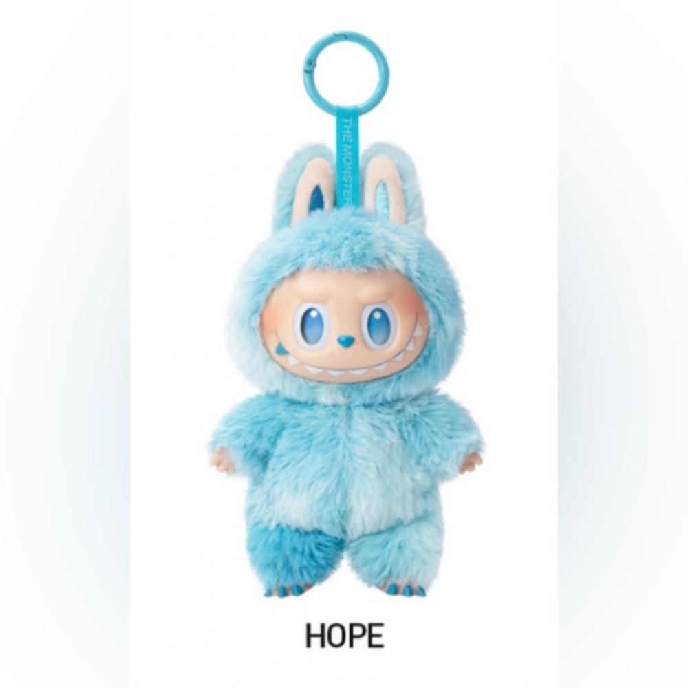 NIB Authentic Pop Mart Big Into Energy Hope Blue Labubu Vinyl Pendant Confirmed